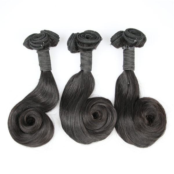 Bouncy Curly Virgin Human Hair Double Drawn Bundles